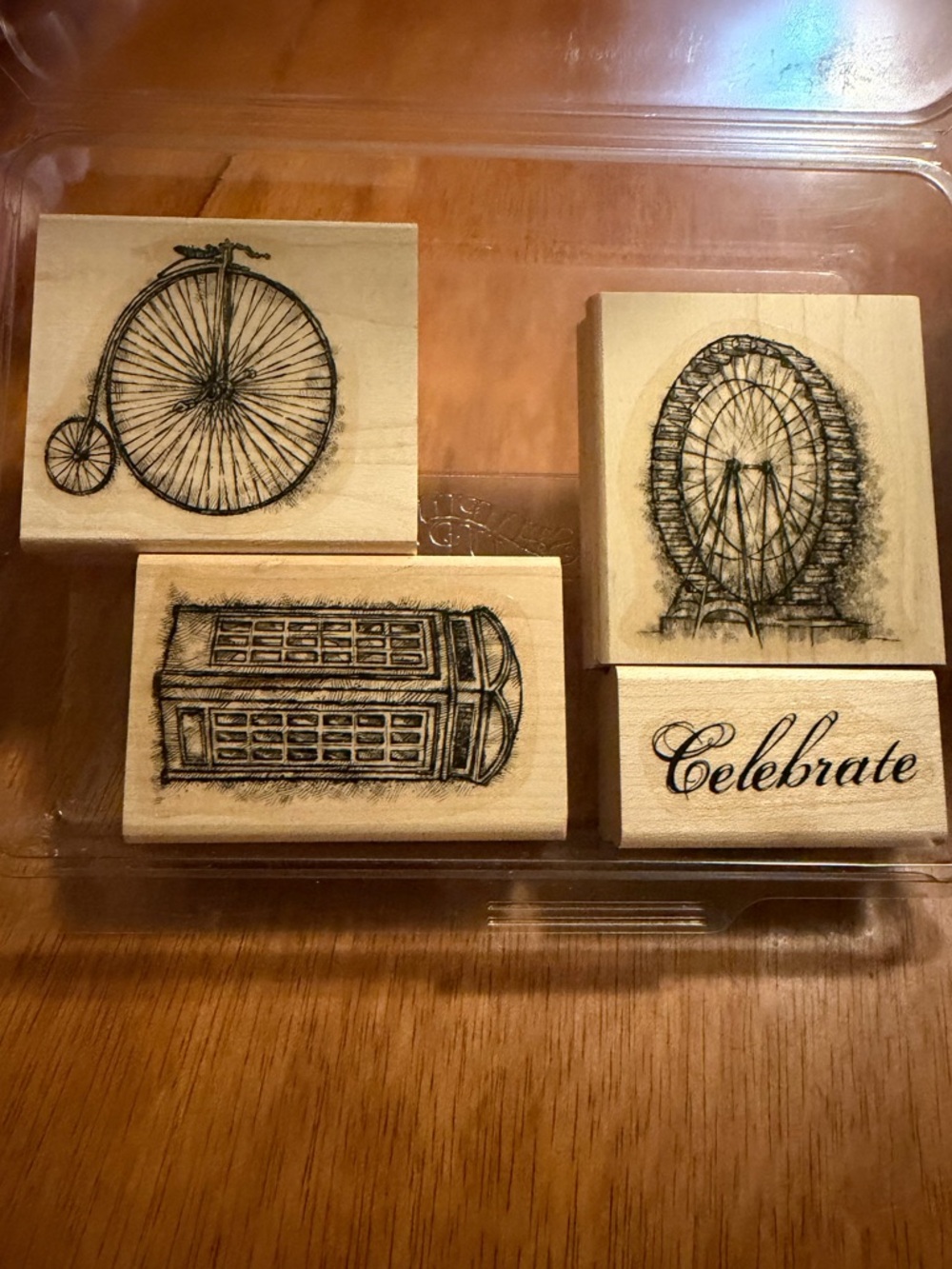 Stampin' Up! Feeling Sentimental Vintage London Travel Rubber Stamp Set